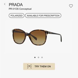 Prada 01OS Sunglasses - Havana Polarized Brown